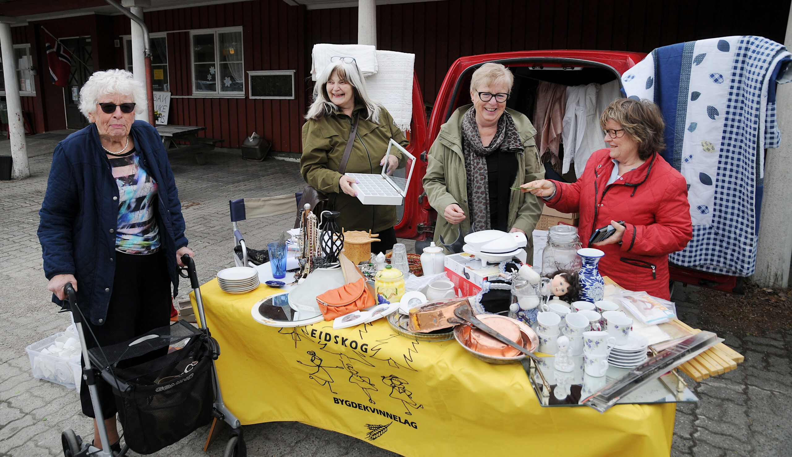 Unison glede over at noen drar i gang aktivitet på bygda. Fra venstre Bjørg Trandem, Viola Håkonsen, Marianne Rundgren og Artrid Bergersen.