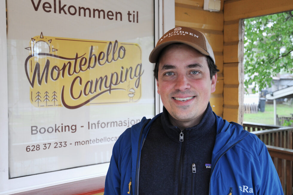 Daglig leder på Montebello Camping Lars Christian Amundsen venter på feriefolket og en normal sommer.