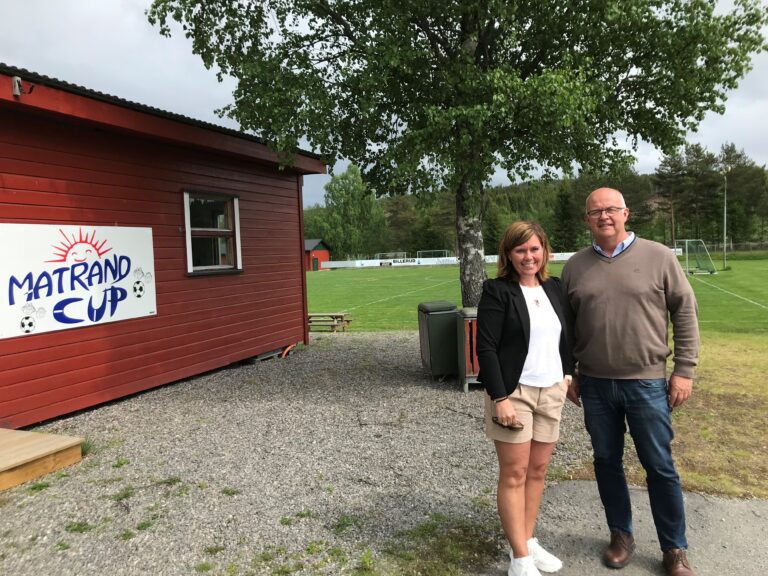 Line Billerud og Arild Nylend er godt igang med planleggingen av Matrand Cup,.