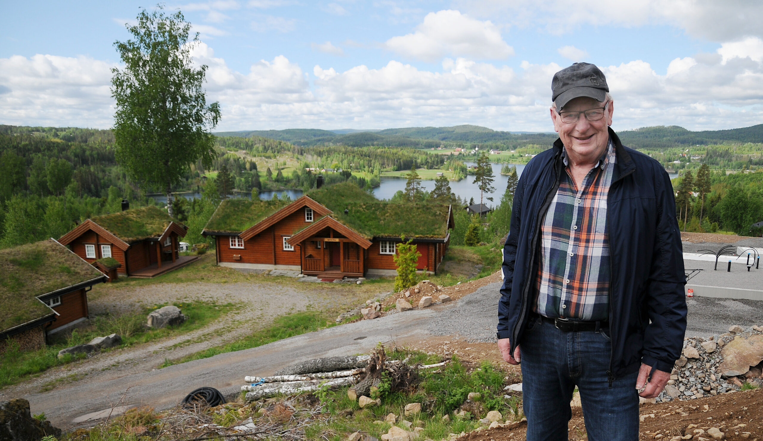 Utbygger Ola Amblie på Stangnessetra.