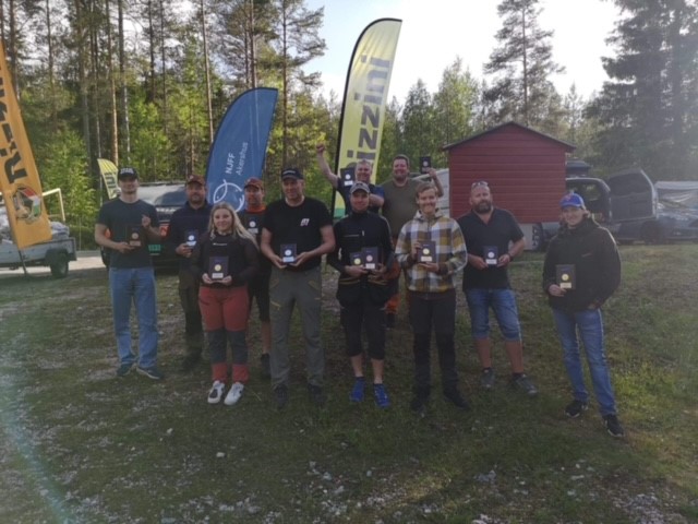 Deltakerne fra Eidskog i landsdelmesterskapet på Bjørkelangen.