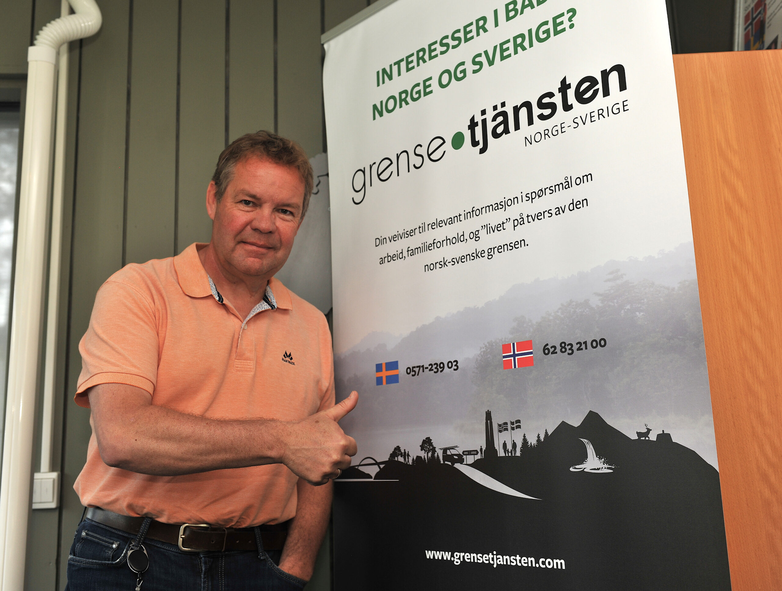 Trond Erik Grundt hos Grensetjänsten kan litt om «livet» på tvers av den norsk-svenske grensen.