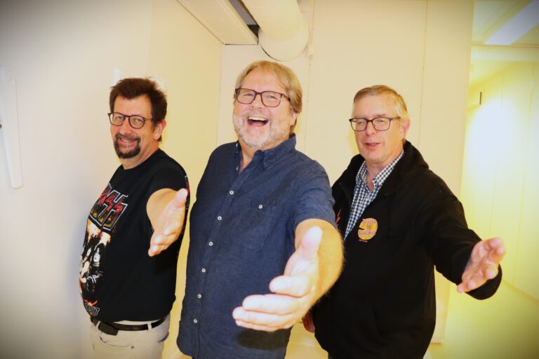 Trio Grande alias Ovlien fra venstre, Thyholdt og Roos.