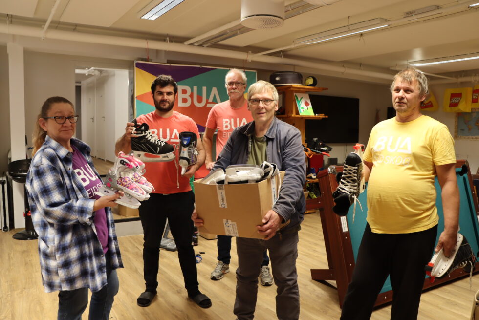 Nå gjøres det klart for vintersesong, men Andrea Anastasia Koropis (t.v.), Youssef Kalil, Jarle Fjeld, Kjell Hermansen og Nils Sagen sier at på BUA skjer det langt mer enn bare utleie.