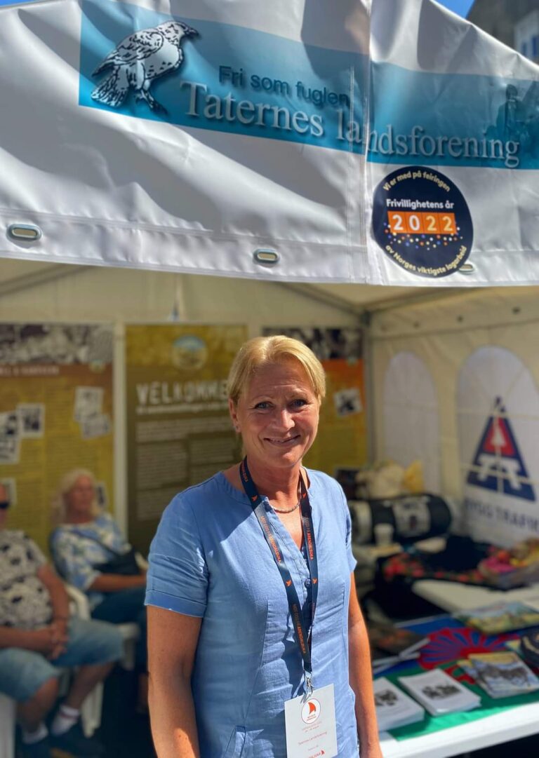Lillan Støen og Taternes Landsforening deltok med stand på Arendalsuka i august.