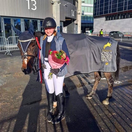 Det ble en god helg for Else-Victoria Syversen Verstegen under Oslo Horse Show.