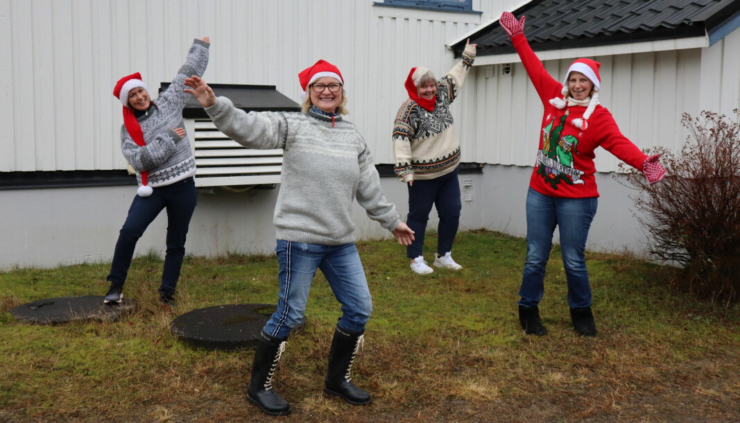Kine Johnsrud, Ellen Karlson, Heidi Myrvold og Else-Mari Gusterudmoen Nilsen arrangerer julemarkd på Austmarka lørdag 3.desember.