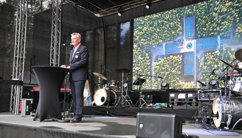 Stefan Tjust gir seg som konsernsjef i Vestre. Her fra åpningen av The Plus.