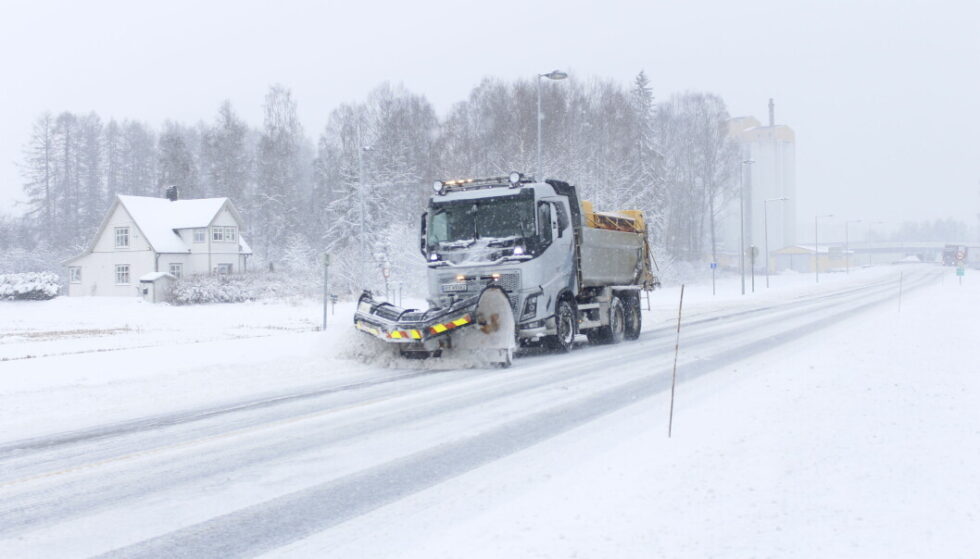 Brøytebilene er et sikkert vintertegn