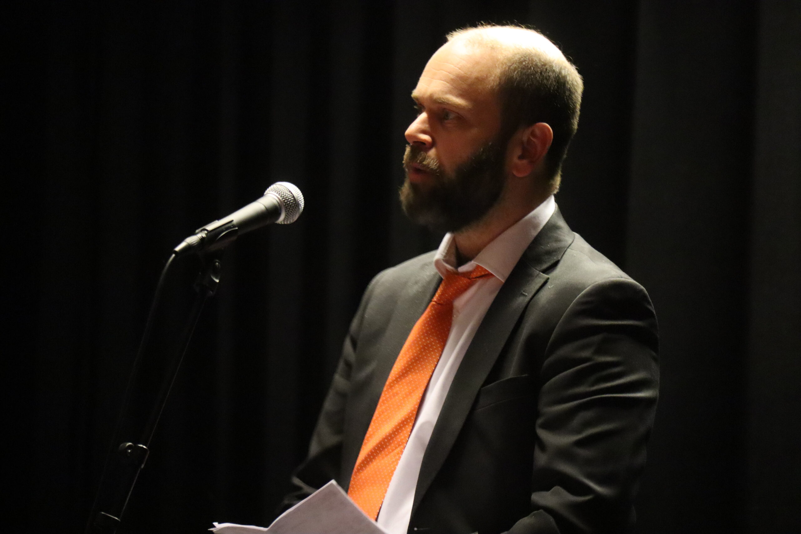 Daglig leder i Vilja, Lars Erik Brenna, var også en av festmiddagens talere.