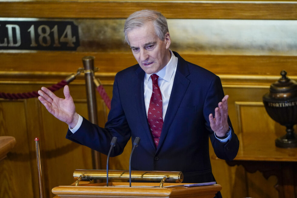 Statsminister Jonas Gahr Støre (Ap).