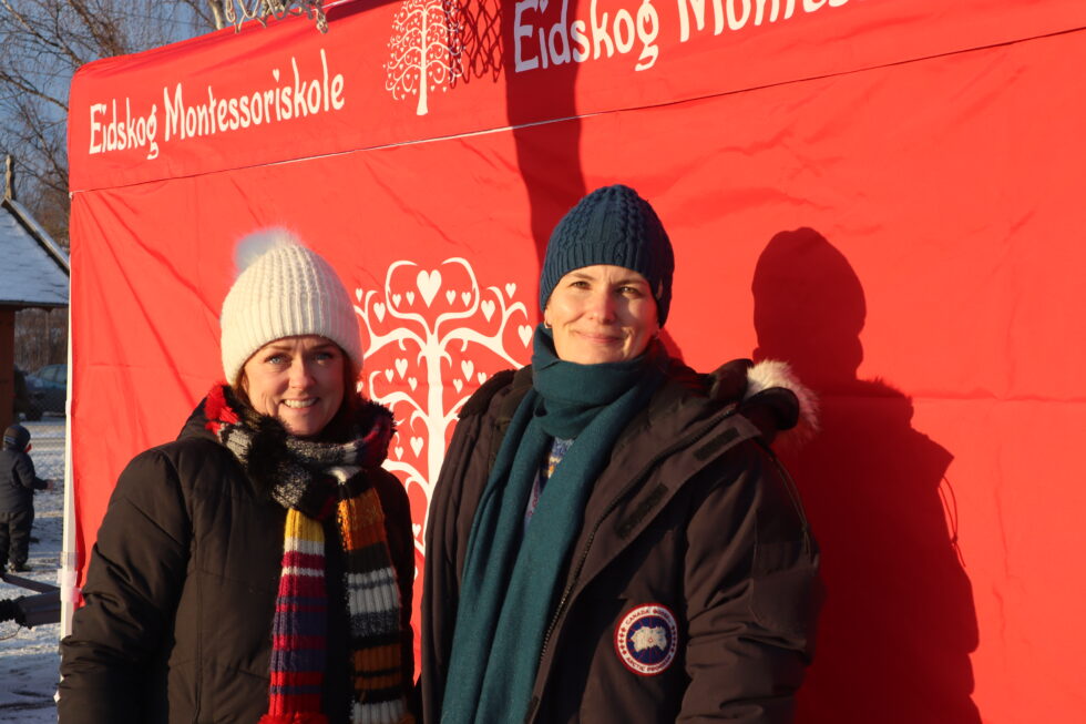 Pedagogisk leder Monika Nilsen Walter og rektor Unni Frøjd-NIlsen ved Eidskog Montessoriskole