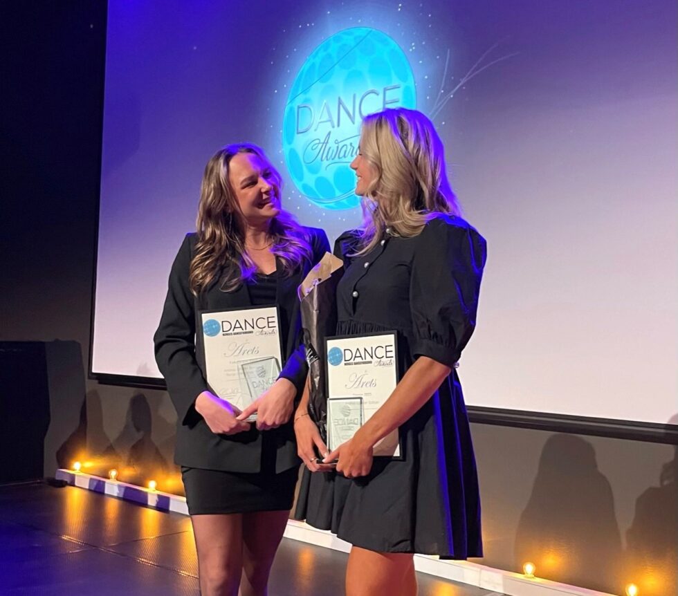 Ronja Grønnerud Fjeld fra Eidskog og Andrea Solbjør fra Kongsvinger er vinnerne av folkets pris i Dance Awards 2023.