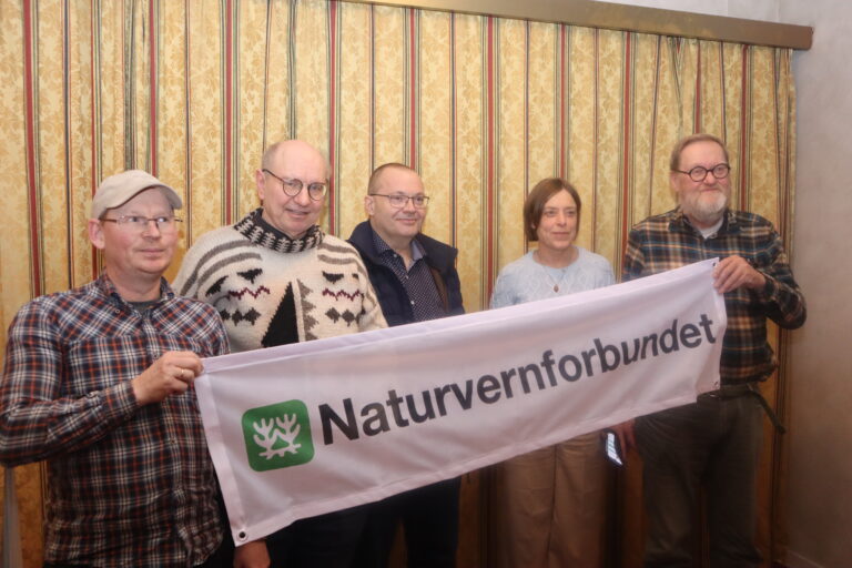 Det nyvalgte styret i Naturvernforbundets lokallag Glåmdal består av: f.v Robert Tollefsen, Kim Aastangen, Arild Busch, Hilde Duelien, og Inge Torhaug.