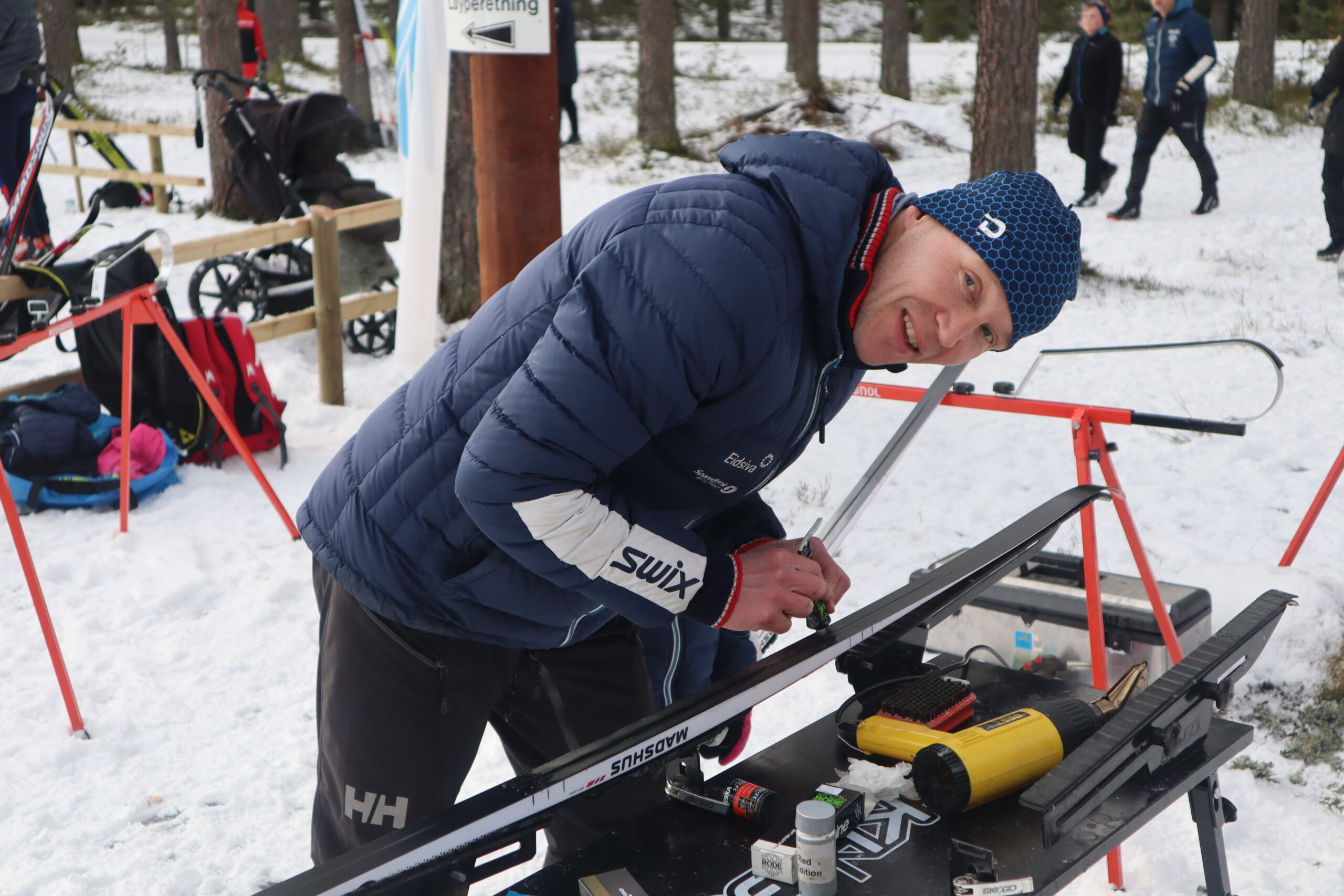 Sigurd Bergkvist var med i smørerteamet til Magnor UL.