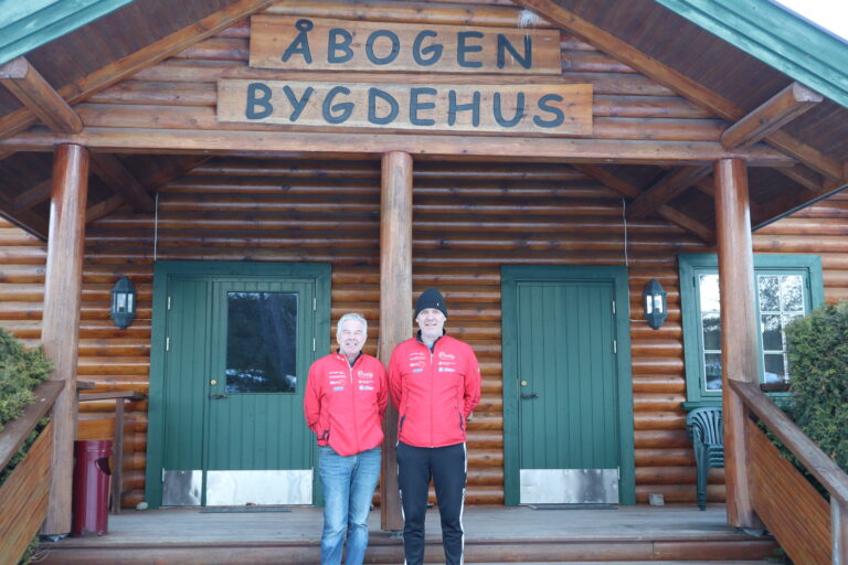 Bjørn Bakken og stig Føyen er to av de som står bak arbeidet med å gjøre klart årets Baksjøløp.