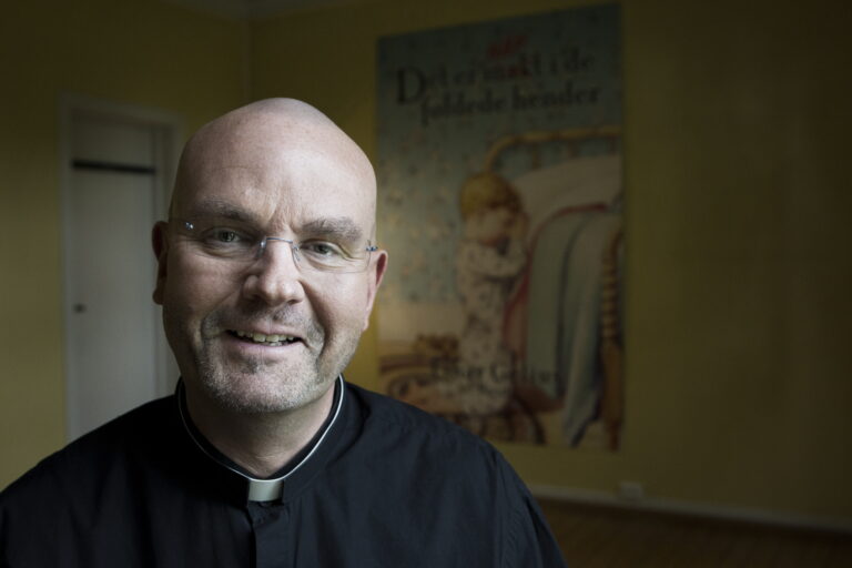 Einar Gelius besøkte forrige tirsdag Eidskog prestegård for å delta i arrangementet 
