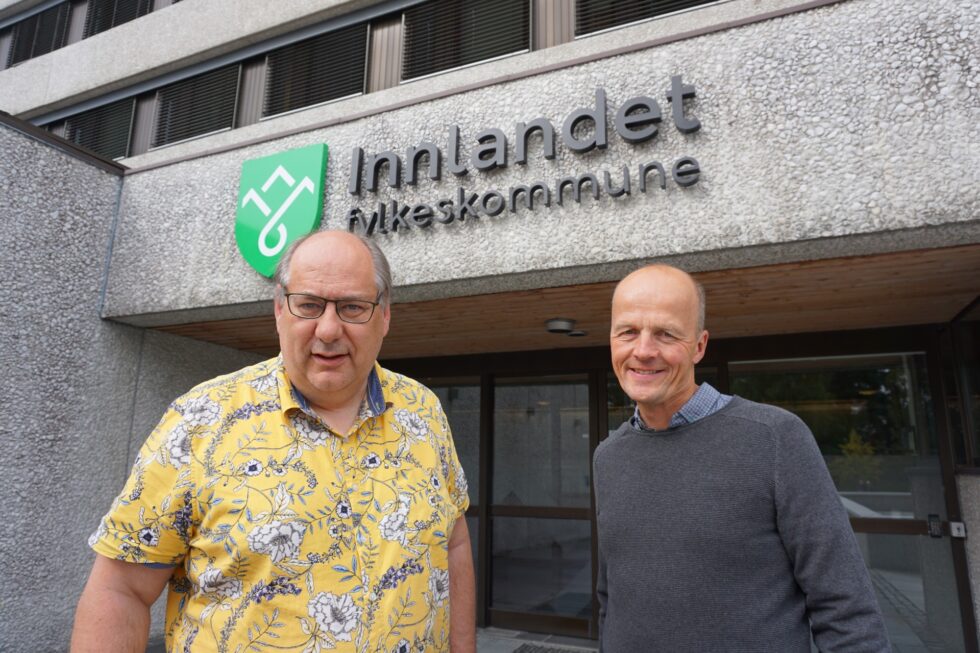 Per-Gunnar Sveen (Ap) og Olav Røssum (Sp).