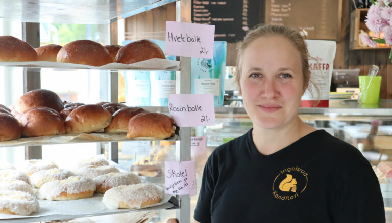 Andrea Ingelsrud åpner nytt utsalg på Kongsvinger.