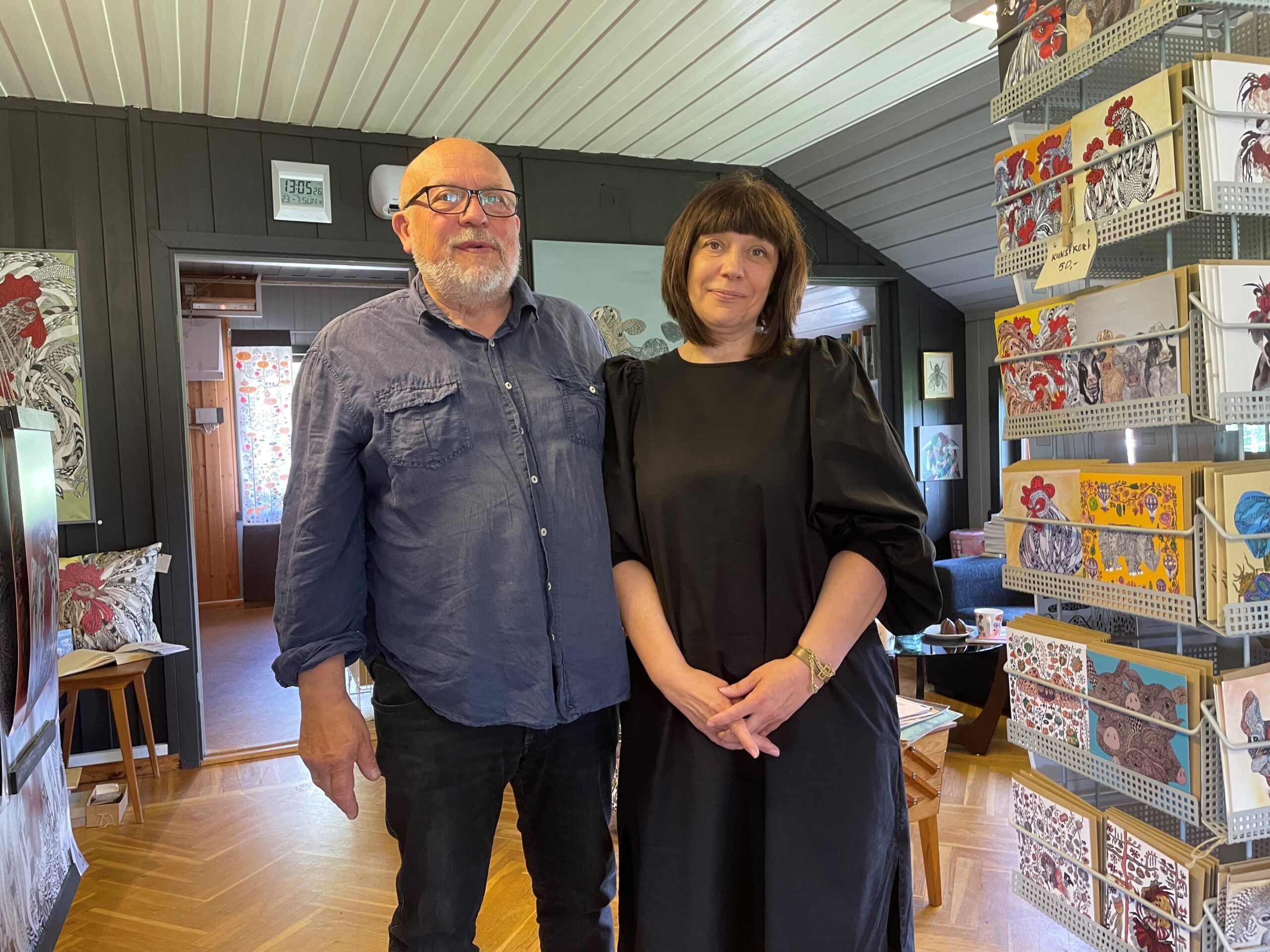 Ekteparet Kjell Erik- og Anna Strøm.