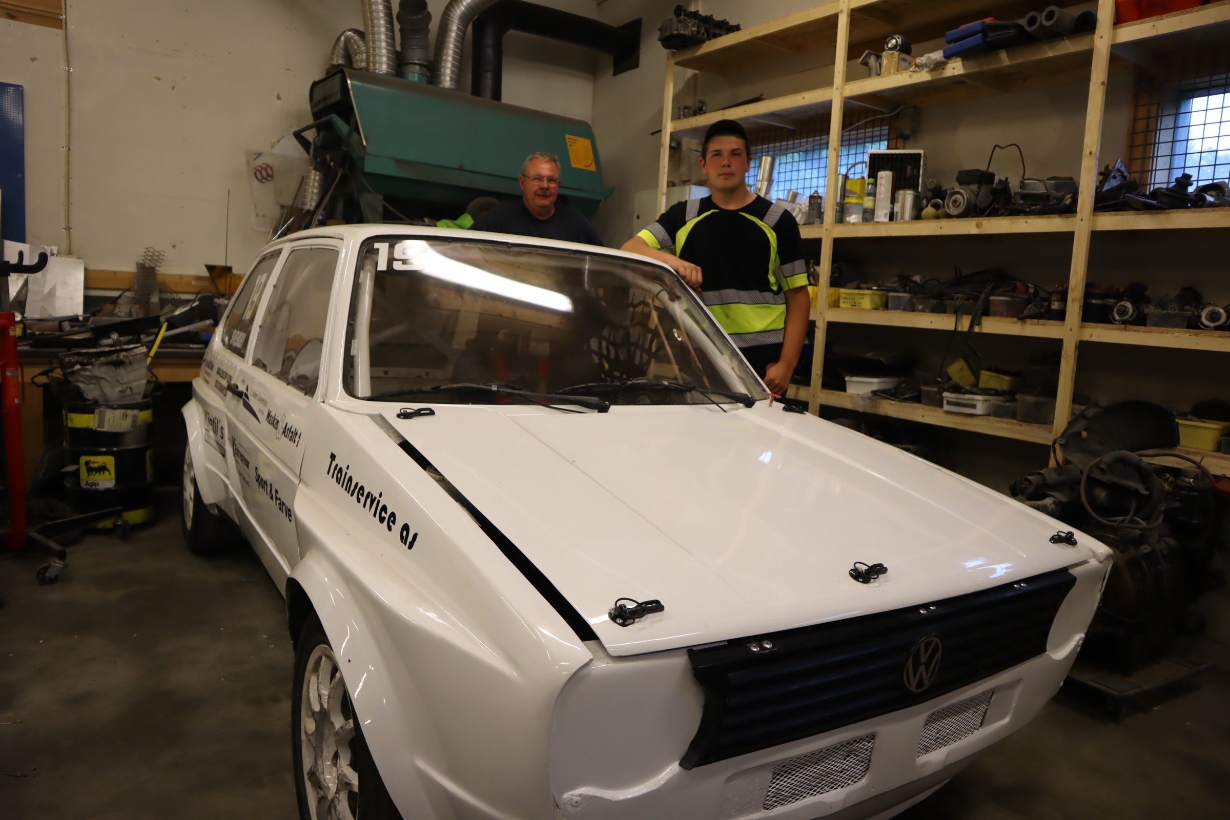 Golfen som Lars Victor nå kjører Rallycross med.