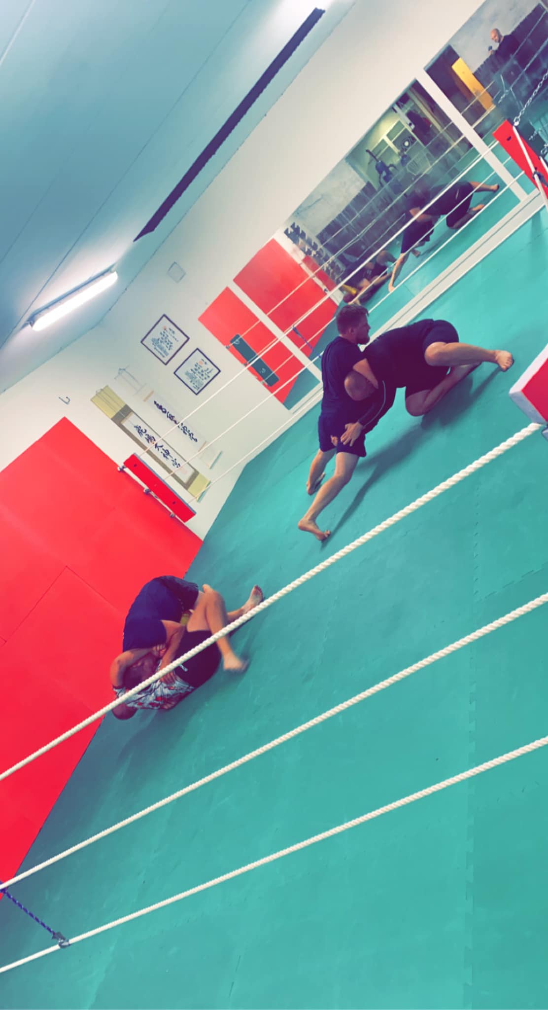 MMA er en kampsport hvor man ikke gir seg selv om noen har havnet i bakken.