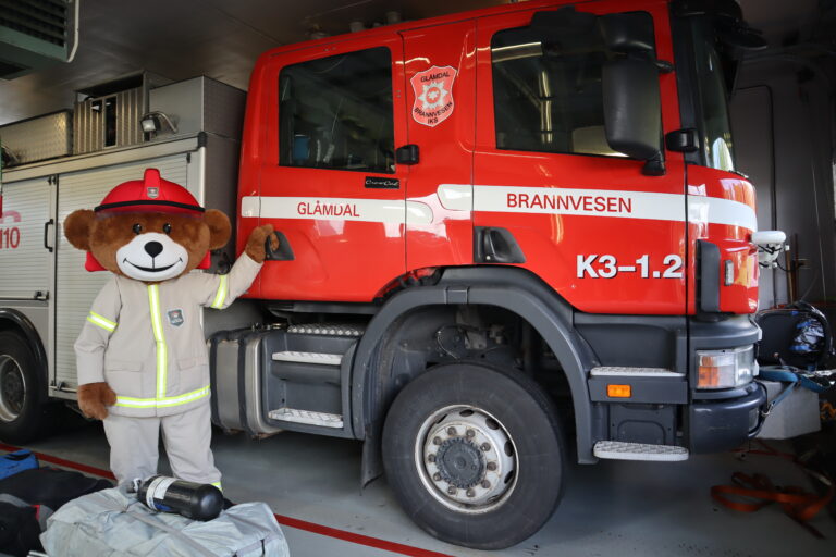 Bjørnis er i full sving under Brannvernuka, og kommer på besøk til Eidskog beredskapssenter på lørdag.