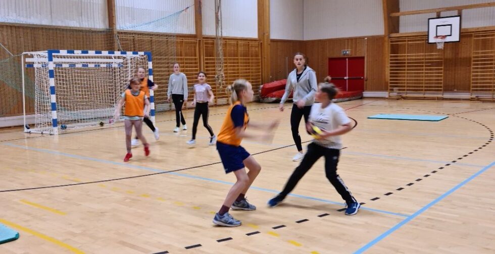 Marit Hauger ønsker alle barneskoleelever velkommen til håndballskole i Eidskoghallen i høstferien.