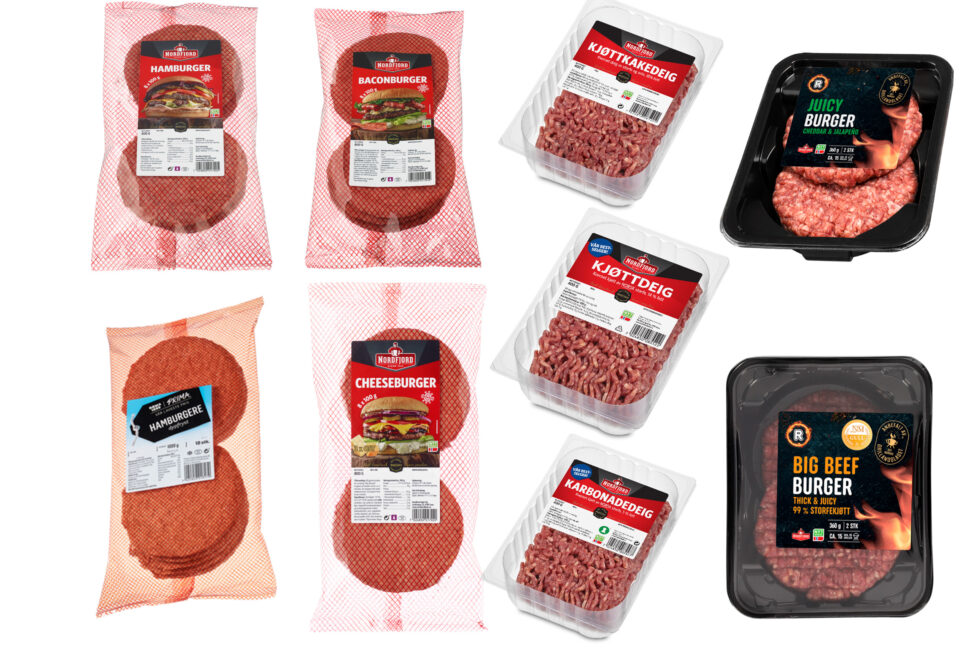 Mattilsynet har styrket mistanke til hamburgere som smittekilde til et utbrudd av E. coli(EHEC)-infeksjon. Nordfjord Kjøtt trekker tilbake flere ulike produkter laget med samme råvare.)