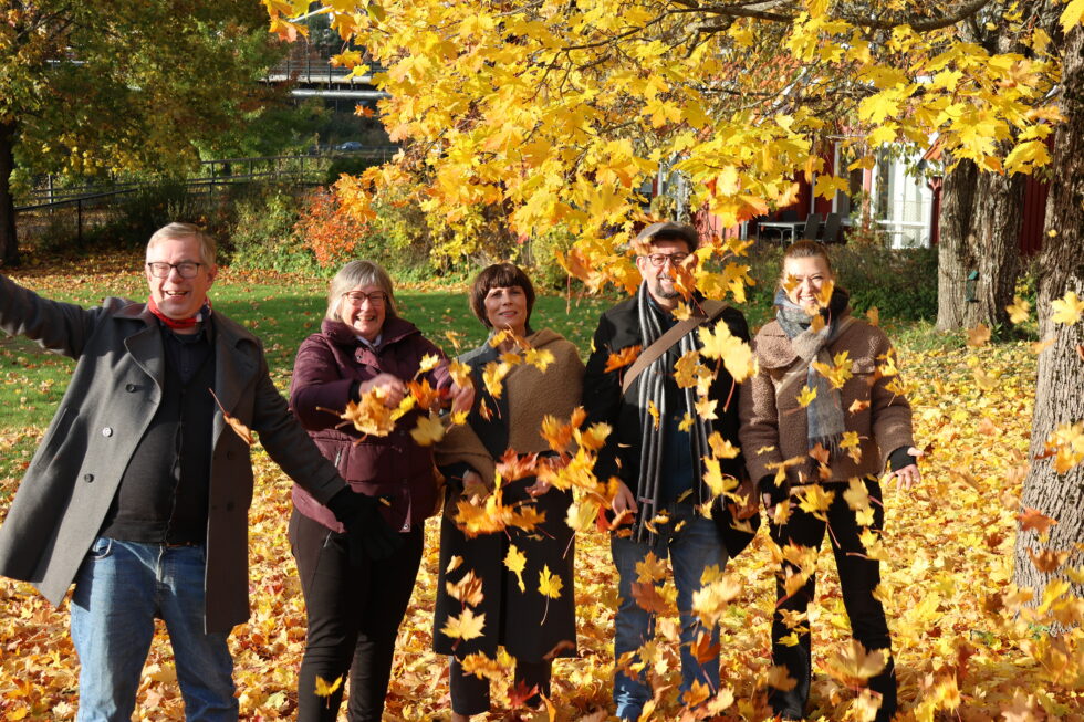 Øivind Roos (f.v.) Unn Bjørklund, Hilde Mæhlum, Lars Ovlien og Kathrine Kolgrov gjester Kulturstreif denne uken.