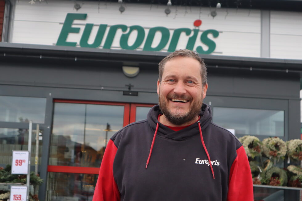 Uffe Johnsen har tatt over som butikksjef på Europris på Skotterud.