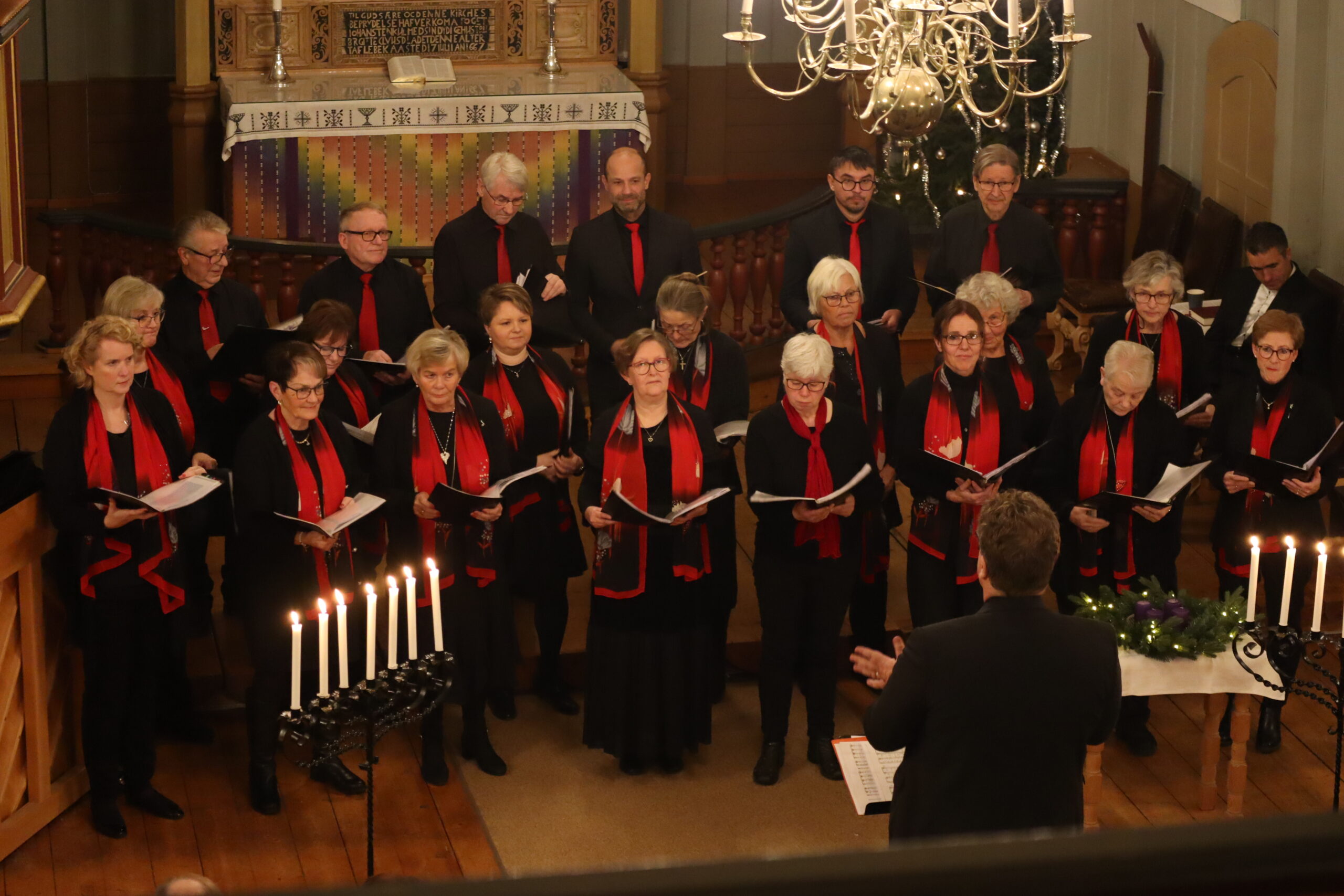 Eidskog Vocalis, leverte en flott julekonsert i Eidskog kirke.