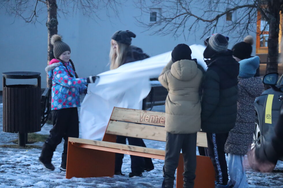 Det nyeste tilskuddet til skolegården på Magnor er en gave fra Vestre.