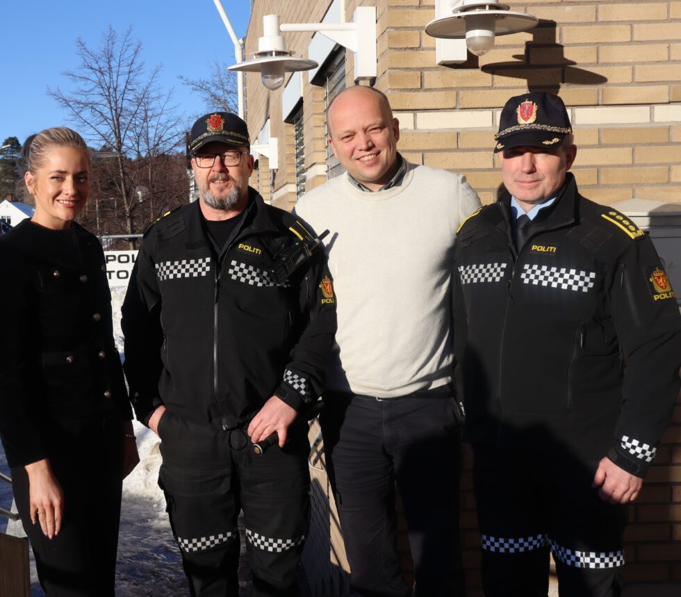 Emilie Enger Mehl, Halvor Østlid, Trygve Slagsvold Vedum og Tom Johnsen.