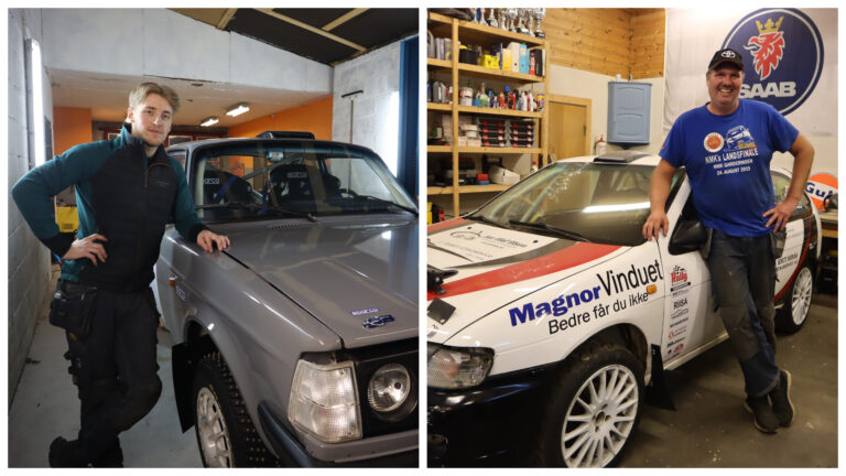 Sander Sæter deltar for første gang i ny klasse med sin Volvo 242.