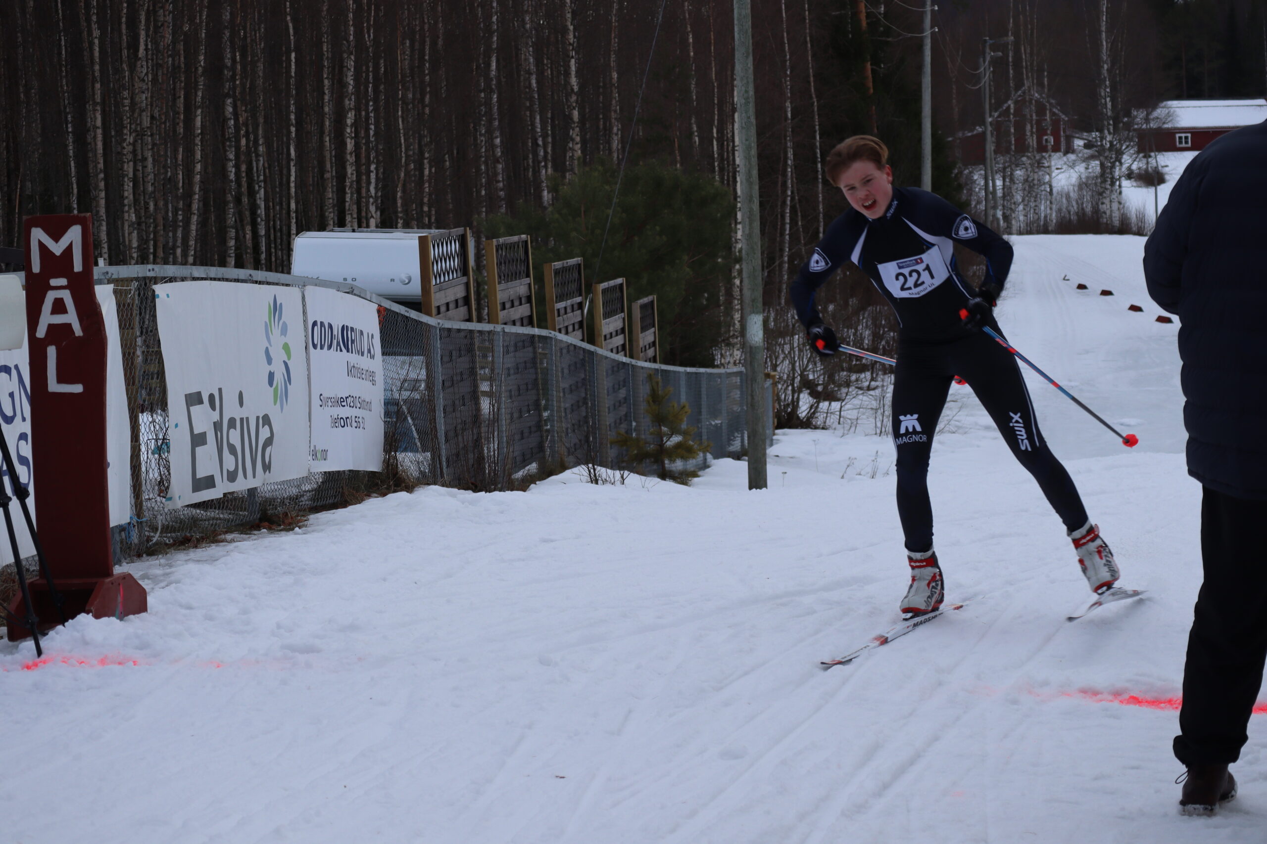 Alfred Laggren (Magnor UL) kom på 2. plass i sin klasse, 10 kilometer for M17.