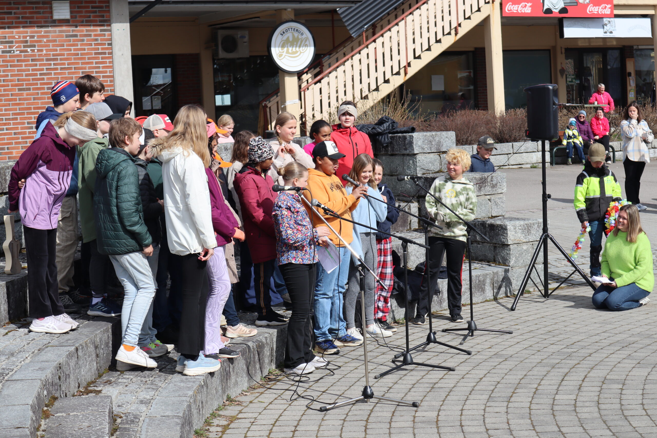 Elevene hadde øvd helt siden i vinter på denne konserten.