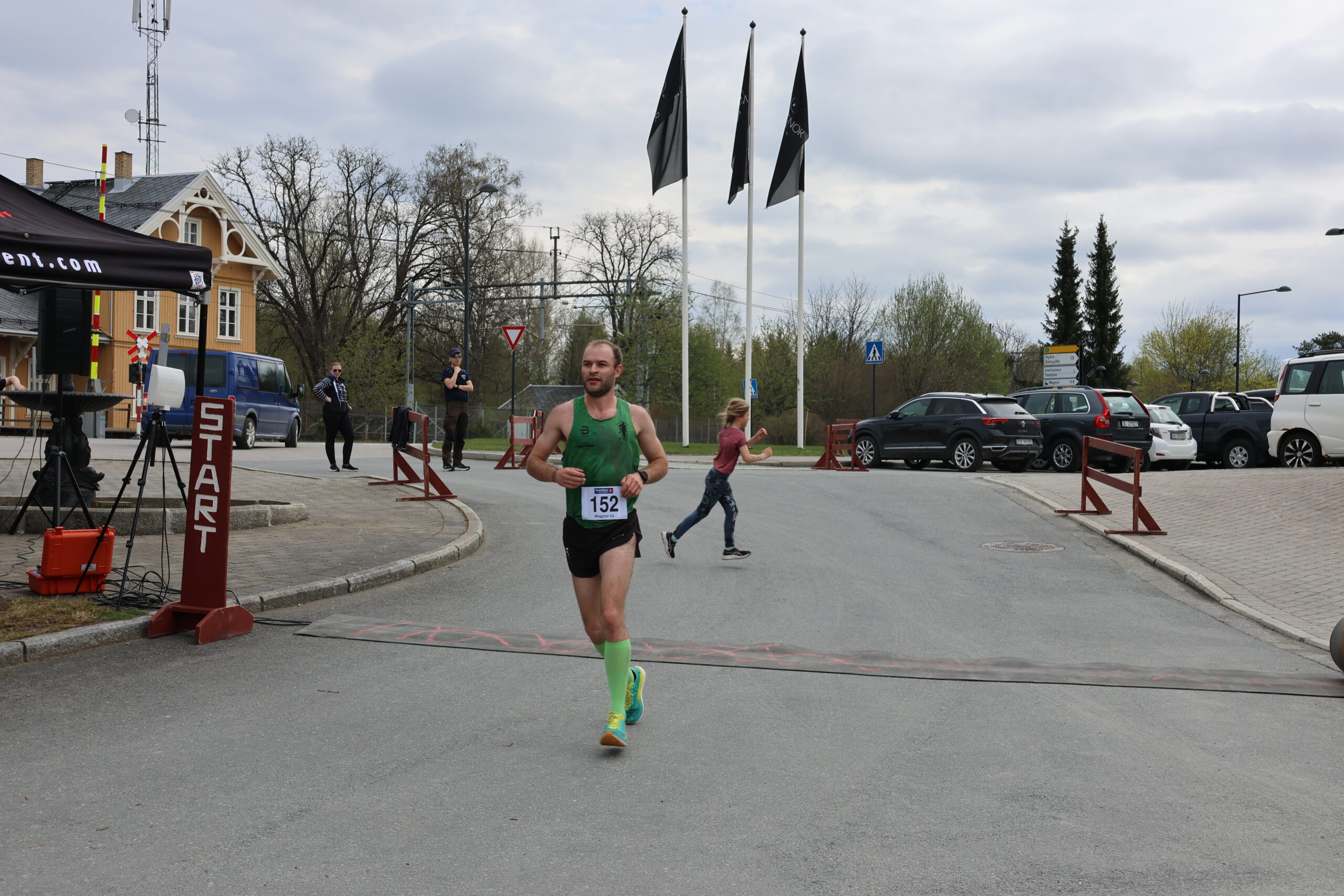 Henrik Nilsson kom alene inn i mål. etter et rykk halvveis i løypa.