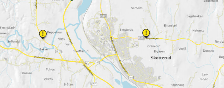 Uværet skaper utfordringer i trafikken.