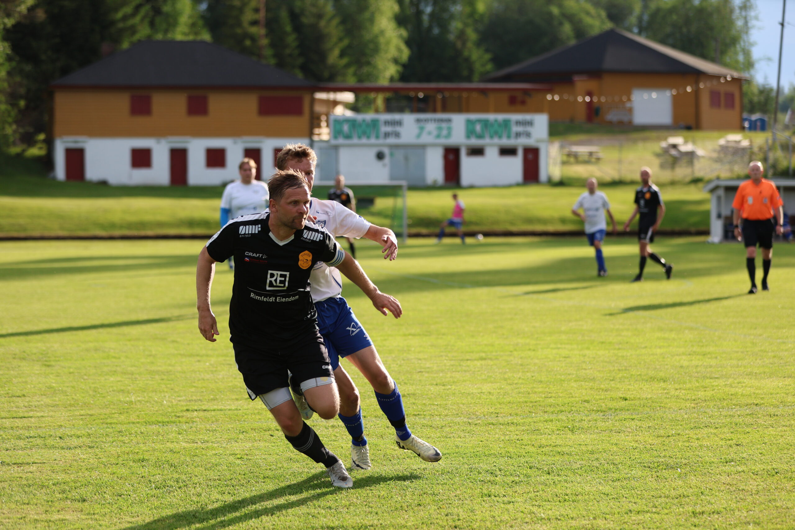 Fredrik Langfoss har lang fartstid som fotballspiller for Eidskog fotball, men torsdag skåret han mot sin gamle klubb.