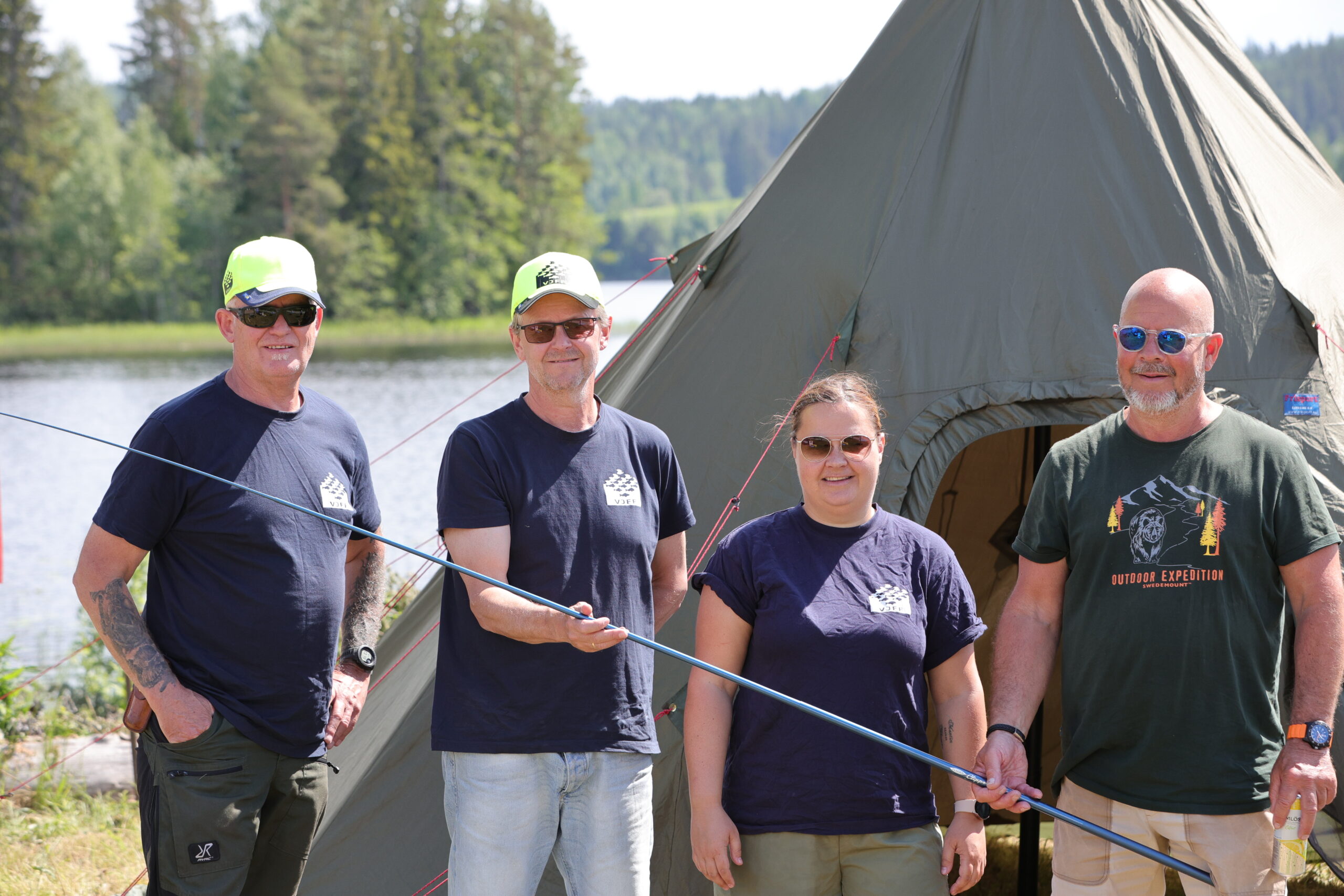 Vestmarka Jeger og fiskeforening var til stede for å vise seg frem, og kunne også fortelle om at de feirer 90 år til neste helg.