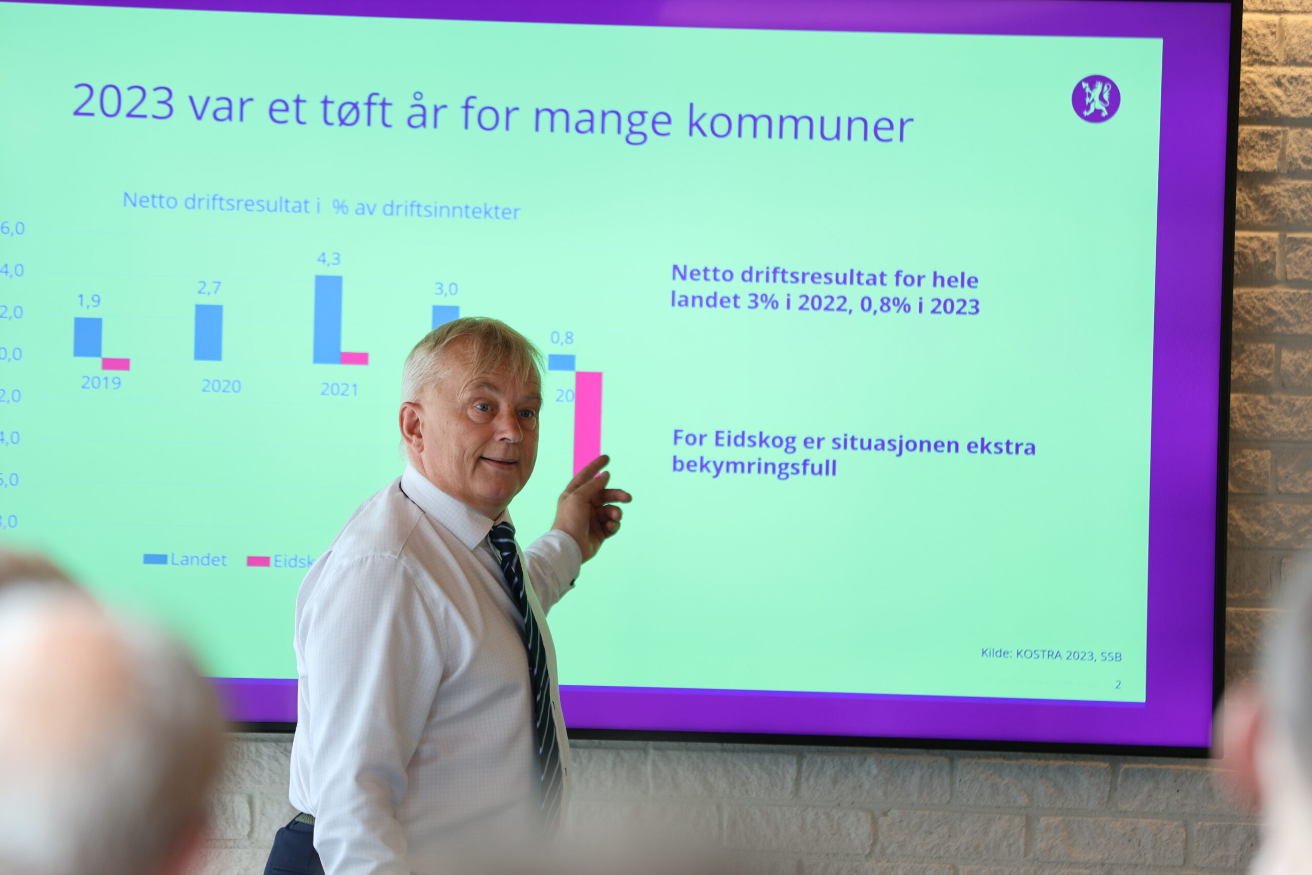 2023, var et tøft år for mange kommuner, understreket Statsforvalteren.