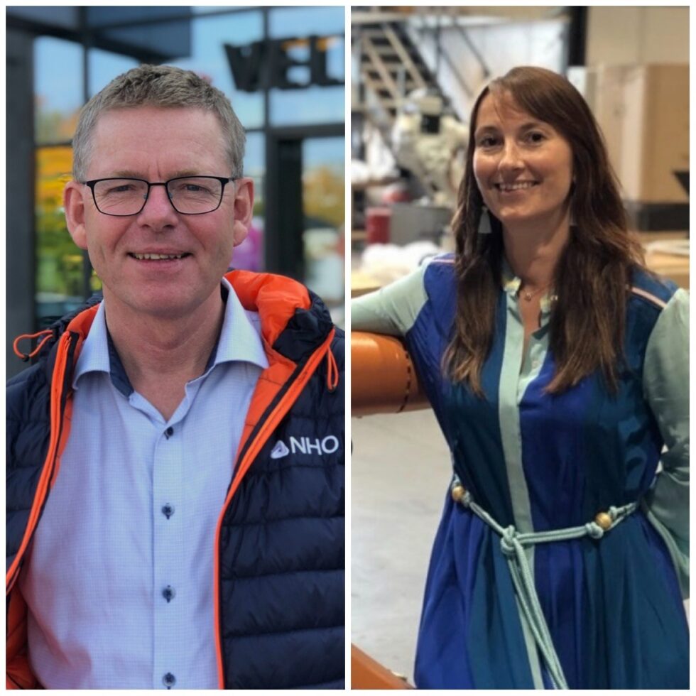 Jon Kristiansen, regiondirektør NHO Innlandet og Anita Hager, leder for Inntek og medlem av SMB-nettverket.