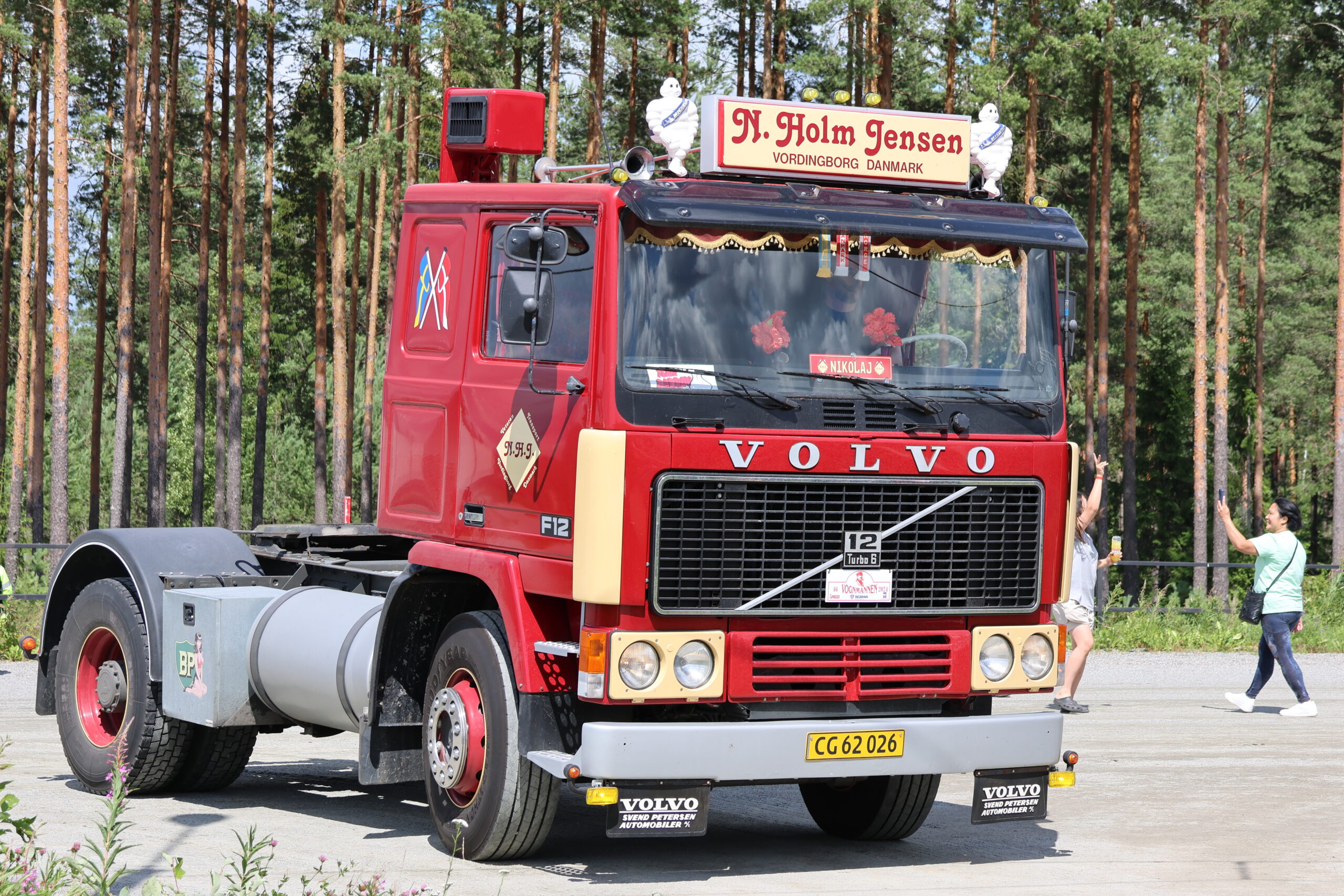 Nikolaj Holm Jensen kjørte fra Vordingborg syd på Sjælland i sin Volvo F12 fra 1978 for å oppleve Vognmannen og Veterandagene på magnor.