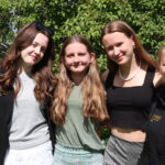 Her er fire stolte eidskoginger, Sanna Mathea Nygård (f.v.), Åse Tveter Ytterdahl, Annika Stude og Ebba Høgberg.