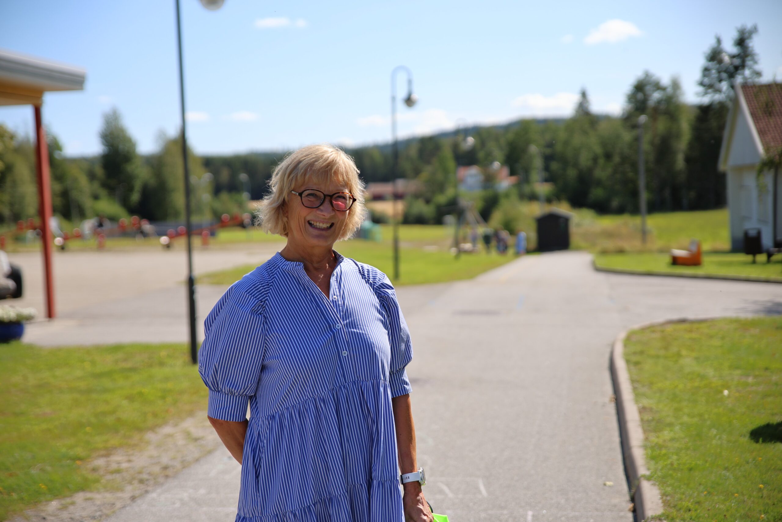 Rektor ved Magnor skole, Kari Nystuen er glad for å være i gang igjen.