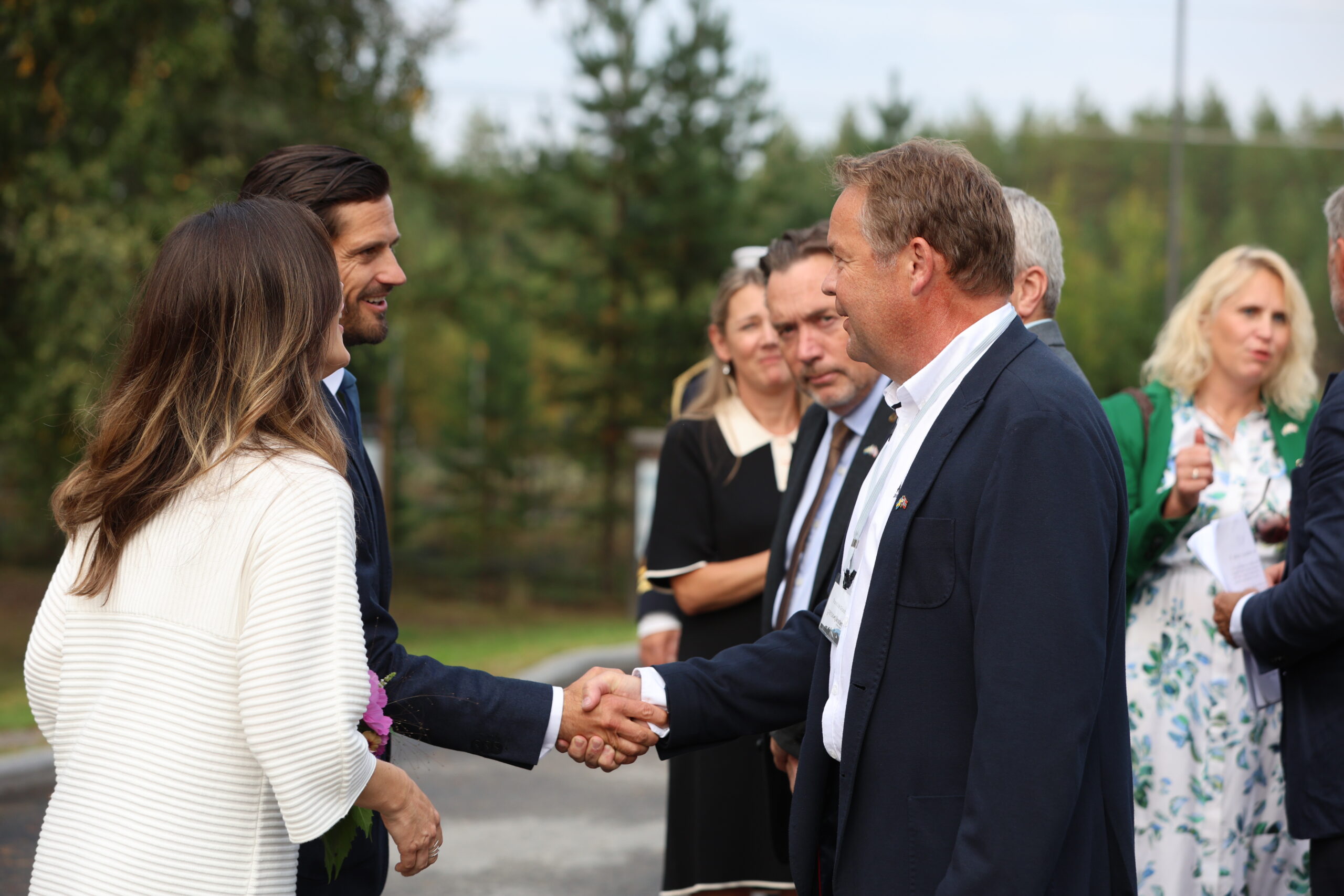 Trond Erik Grundt fra Grensetjenesten fortalte at han var godt fornøyd med besøket fra de kongelige.