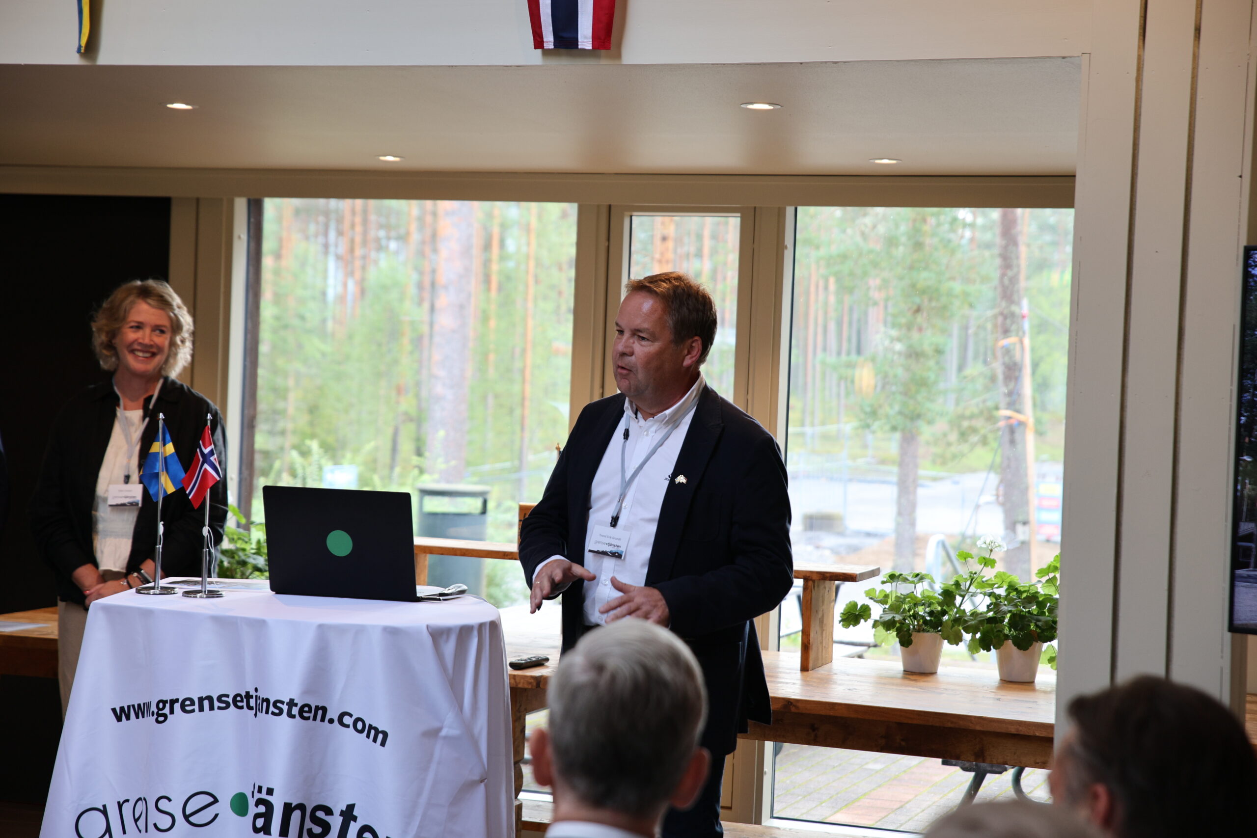 Grensetjenesten holdt innlegg om deres arbeid.
