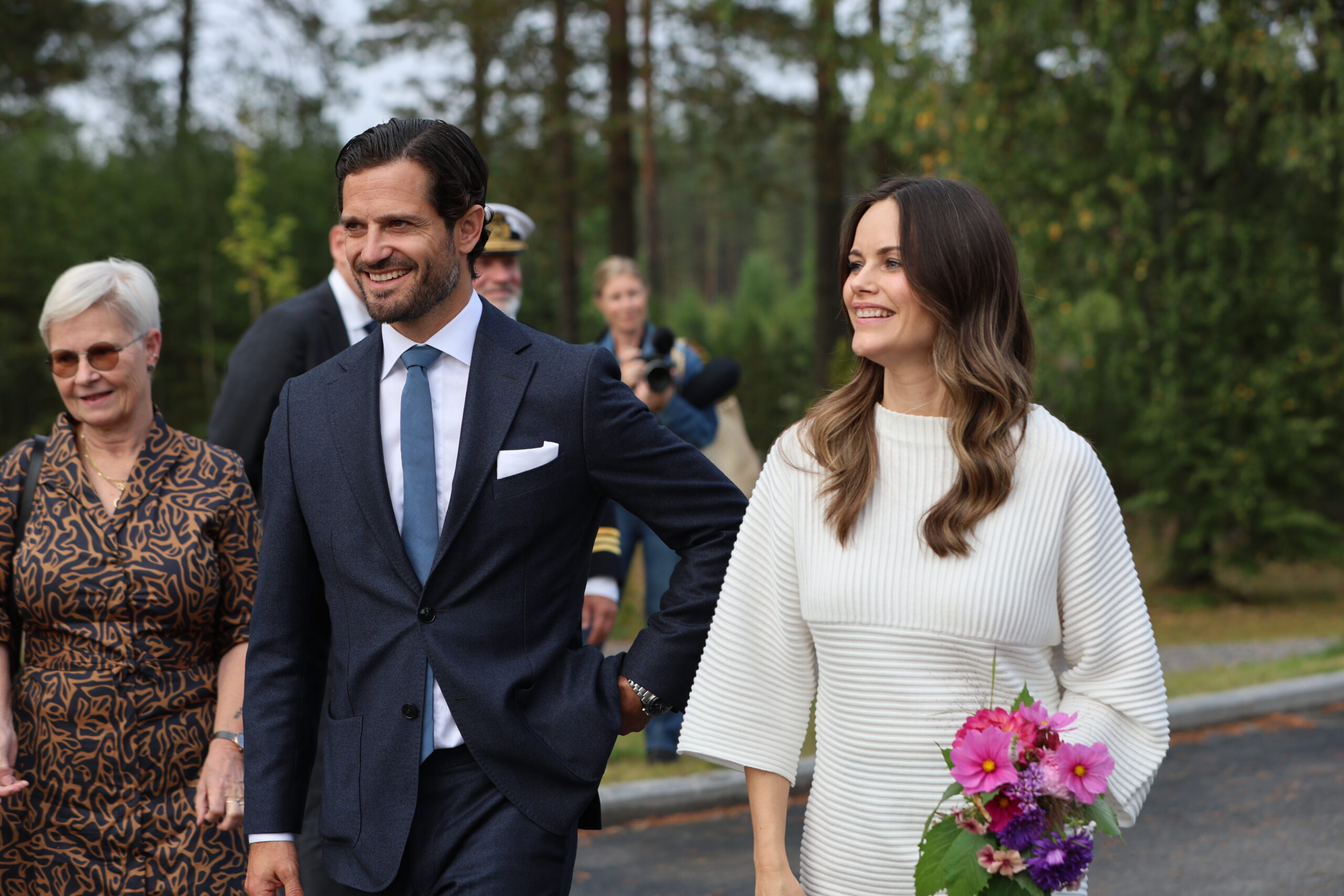 Prins Carl Philip av Sverige og prinsesse Sofia var på plass på Morokulien onsdag.