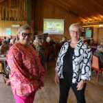 Bygdekvinner fra nord til sør i Hedmark var samlet til møte på Skotterud. Oddrun Merete Rosvoll Sagevik (.f.v.) er kretsleder for Hedmark bygdekvinnelag var stolt over det Marianne Rundgren og Eidskog Bygdekvinnelag får til.